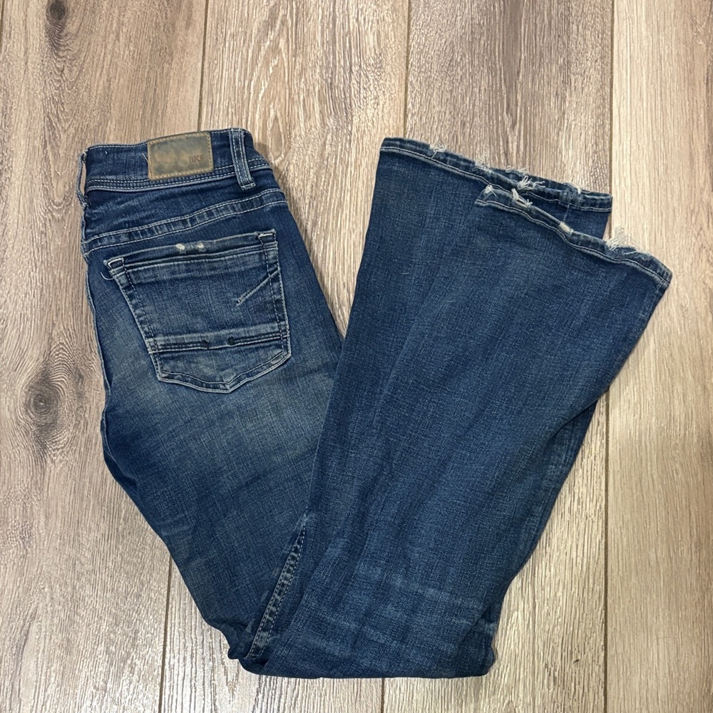 BKE Women's Dark Blue Flare Jeans
